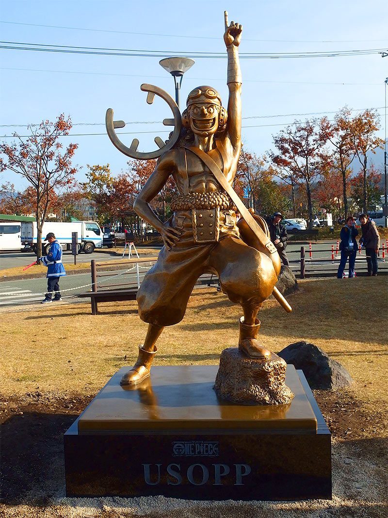 Statues de One Piece dans la préfecture de Kumamoto | 道の駅 阿蘇