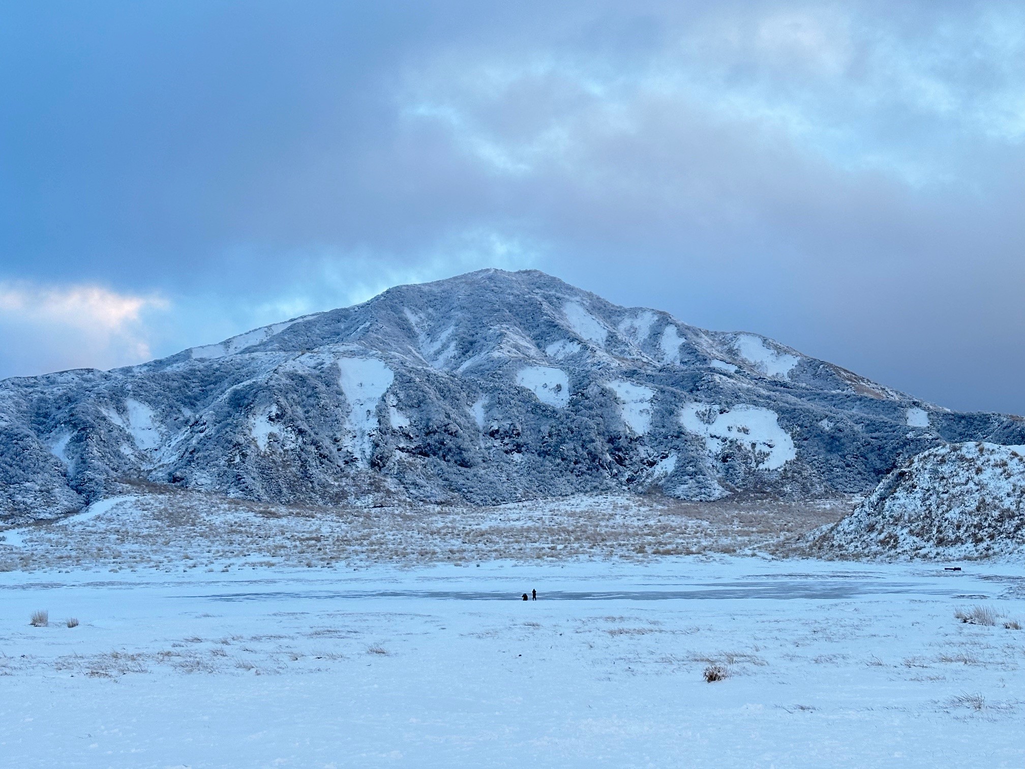 雪景色の阿蘇山上 | 道の駅 阿蘇