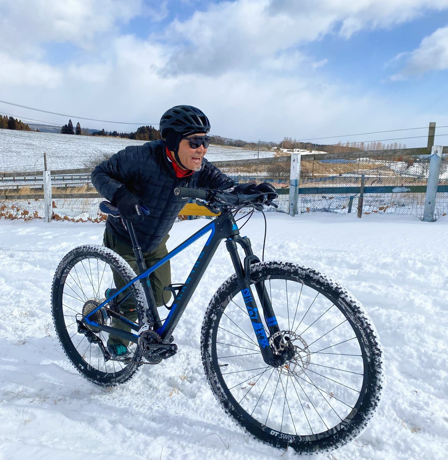 コルナゴ部長こと中尾公一さんレポート「産山村雪上MTB耐久