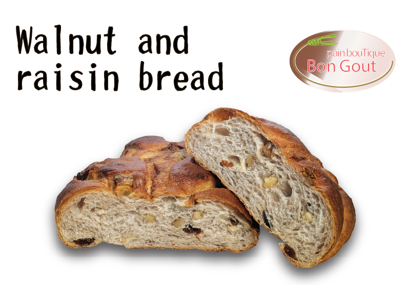 Walnut and raisin bread