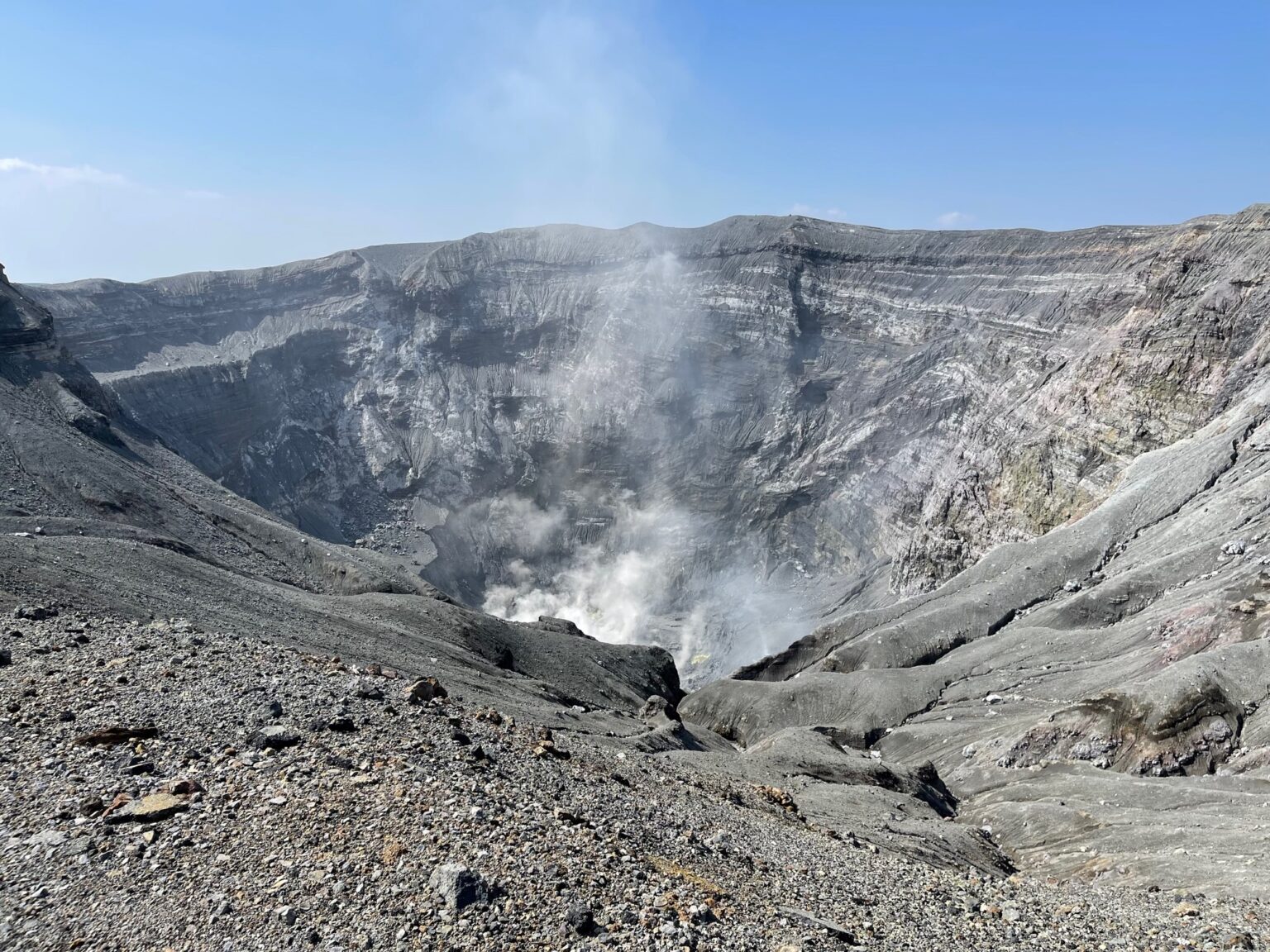 The Aso crater is also an object of mountain creed(worship). | 道の駅 阿蘇 ...