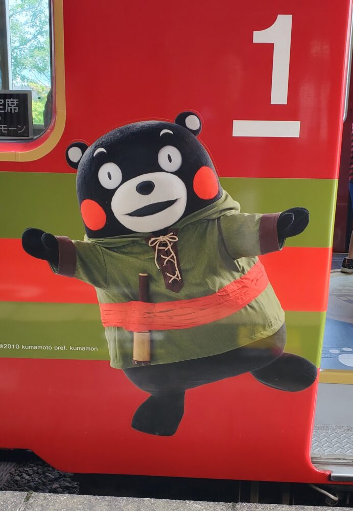 熊本熊冒險列車車身及熊本熊彩繪細節