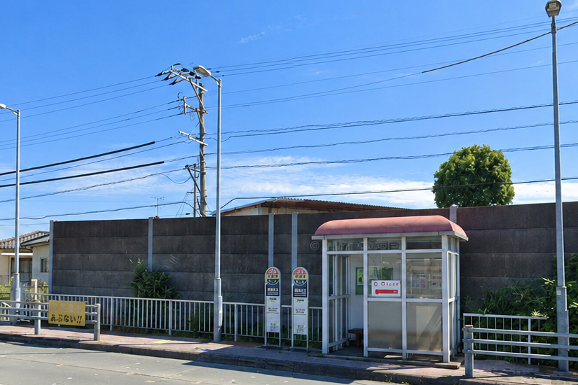 Google Map上顯示的熊本武蔵ヶ丘公車站