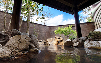 Yume no Yu hot spring in Aso